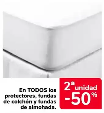 Carrefour En todos los protectores, fundas de colchón y fundas de almohada. oferta