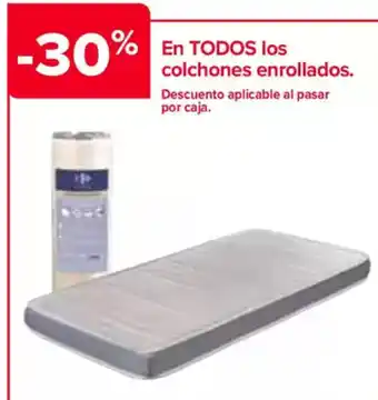 Carrefour En todos los colchones enrollados oferta