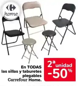 Carrefour CARREFOUR HOME En todas las sillas y taburetes plegables oferta