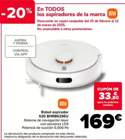 Carrefour REDMI Robot aspirador S20 BHR8629EU oferta