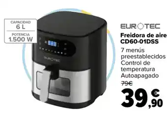 Carrefour EUROTEC Freidora de aire CD60-01DSS oferta