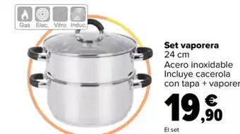 Carrefour Set vaporera oferta