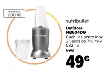 Carrefour NUTRIBULLET Batidora NB604DG oferta