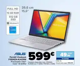 Carrefour ASUS Portátil Vivobook F1504ZA-NJ429W oferta