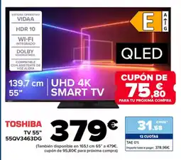 Carrefour TOSHIBA TV 55QV3463DG oferta