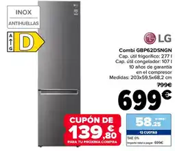 Carrefour LG Combi GBP62DSNGN oferta