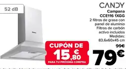 Carrefour CANDY Campana CCE116 1XGG oferta