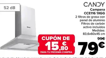 Carrefour CANDY Campana CCE116 1XGG oferta