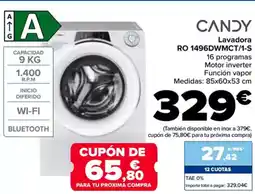 Carrefour CANDY Lavadora RO 1496DWMCT/1-S oferta