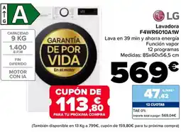 Carrefour LG Lavadora F4WR6010A1W oferta