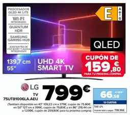 Carrefour LG TV 75UT81006LA.AEU oferta