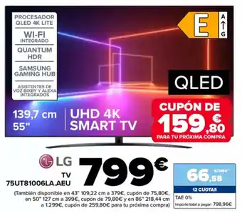 Carrefour LG TV 75UT81006LA.AEU oferta