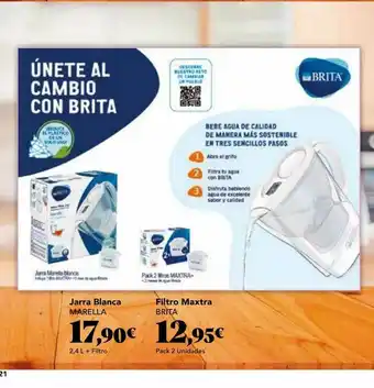 Gadis Jarra Blanca Marella Filtro Maxtra Brita oferta