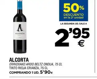 BM Supermercados Alcorta Tinto Rioja Crianza 75cl oferta