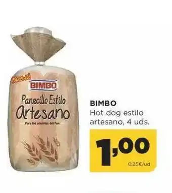 Alimerka Bimbo Hot Dog Estilo Artesano oferta