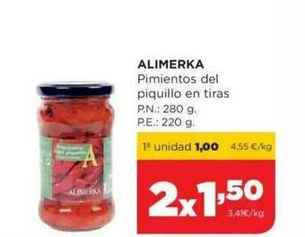 Alimerka Alimerka Pimientos Del Piquillo En Tiras oferta