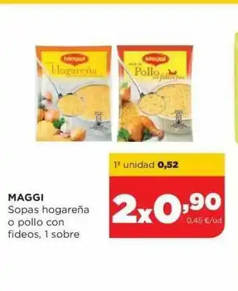 Alimerka Maggi Sopas Hogareña O Pollo Con Fideos oferta