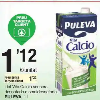 SPAR Fragadis Llet Vita Calcio Sencera Desnatada O Semidesnatada Puleva oferta