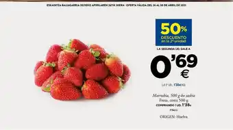BM Supermercados Fresa 500g oferta