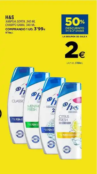 BM Supermercados H&S Champú Gama 340ml oferta