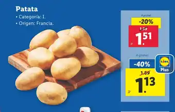 Lidl Patata oferta