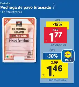 Lidl REALVALLE Pechuga de pavo braseado oferta