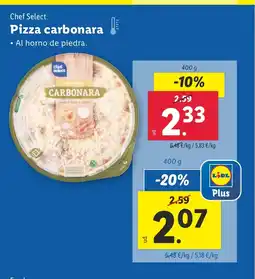 Lidl CHEF SELECT Pizza carbonara oferta