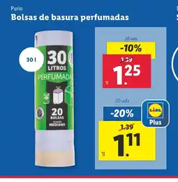 Lidl PURIO Bolsas de basura perfumadas oferta