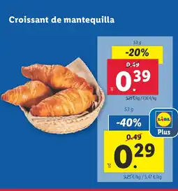 Lidl Croissant de mantequilla oferta