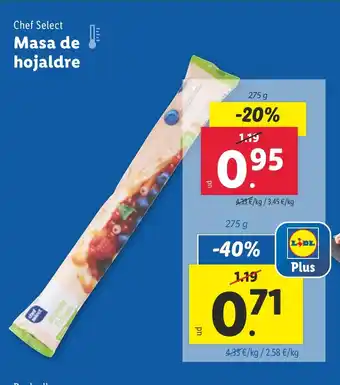 Lidl CHEF SELECT Masa de hojaldre oferta