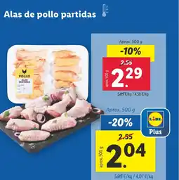 Lidl Alas de pollo partidas oferta