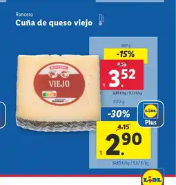 Lidl RONCERO Cuña de queso viejo oferta