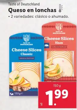 Lidl Queso en lonchas oferta