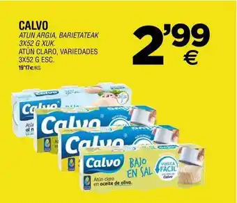 BM Supermercados Calvo Atún Claro 3x52g oferta