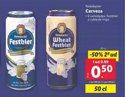 Lidl PERLENBACHER Cerveza oferta