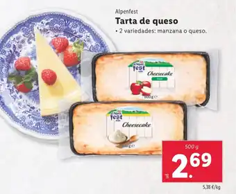 Lidl ALPENFEST Tarta de queso oferta