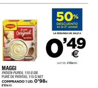 BM Supermercados Maggi Puré De Patatas 115g oferta