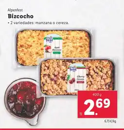 Lidl ALPENFEST Bizcocho oferta