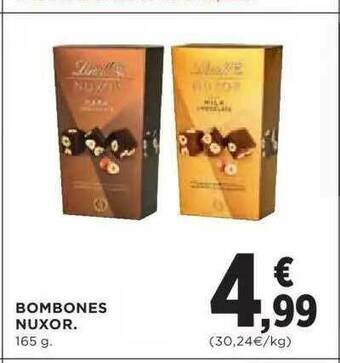Hipercor Bombones Nuxor oferta