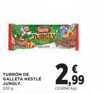 Hipercor Turrón De Galleta Nestlé Jungly oferta
