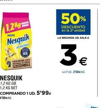 BM Supermercados Nestlé Nesquik 1,2kg oferta