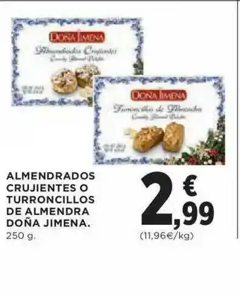 Hipercor Almendrados Crunjientes O Turroncillos De Almendra Doña Jimena oferta
