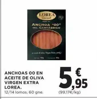 Hipercor Anchoas 00 En Aceite De Oliva Virgen Extra Lorea oferta