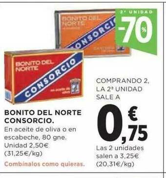 Hipercor 2a Unidad -70% Bonito Del Norte Consorcio oferta