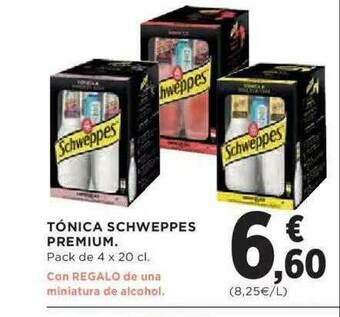 Hipercor Tónica Schweppes Premium oferta