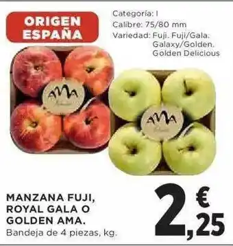 Hipercor Manzana Fuji Royal Gala O Golden Ama oferta