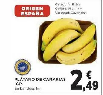 Hipercor Plátano De Canarias Igp oferta