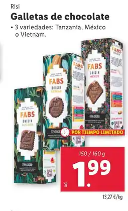 Lidl RISI Galletas de chocolate oferta