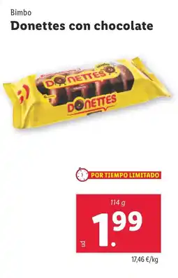 Lidl BIMBO Donettes con chocolate oferta