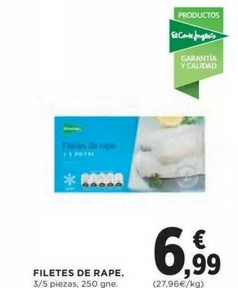 Hipercor Filetes De Rape oferta